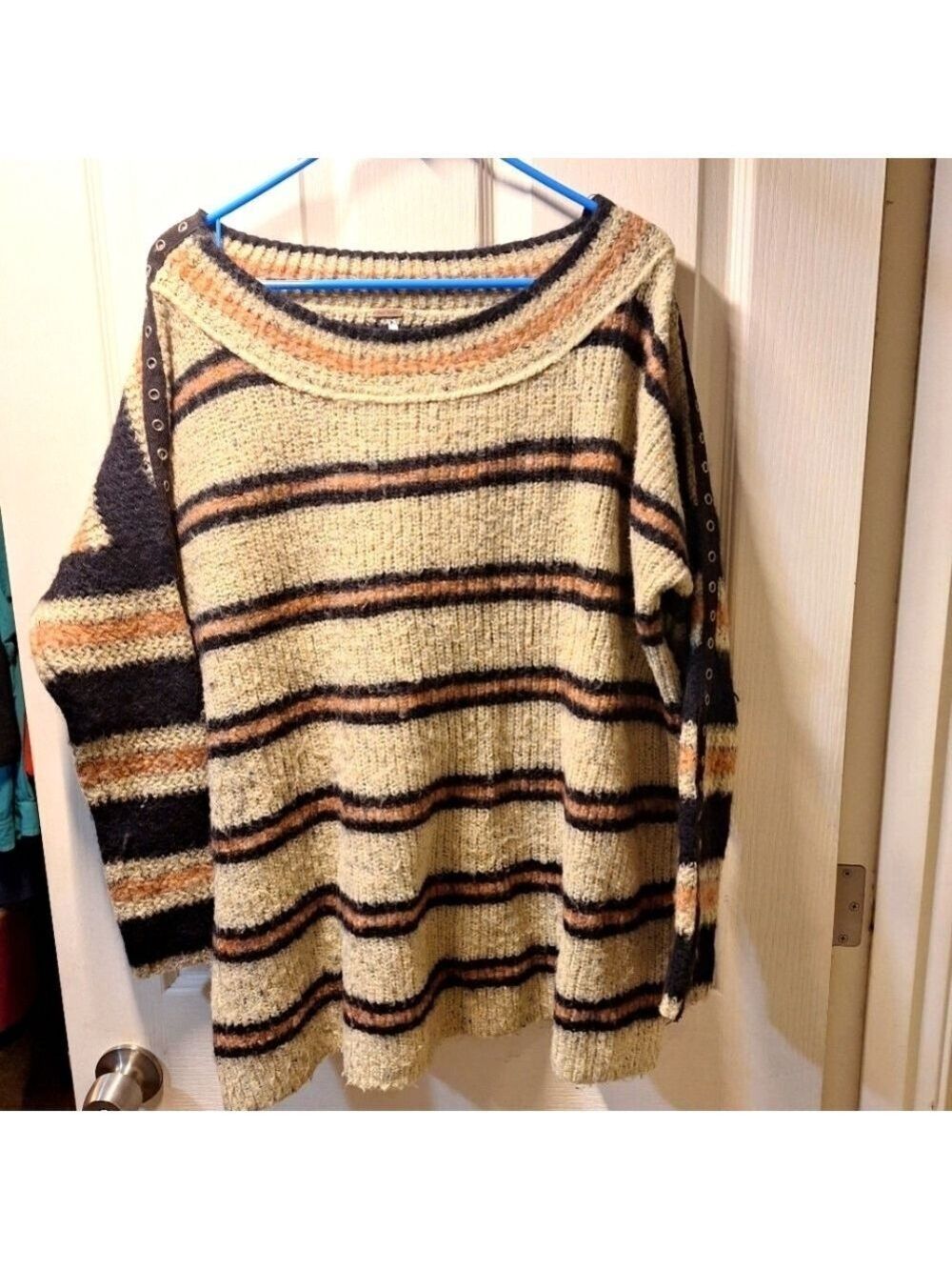 Free People Multicolor Striped Sweater Small - Picture 1 of 5